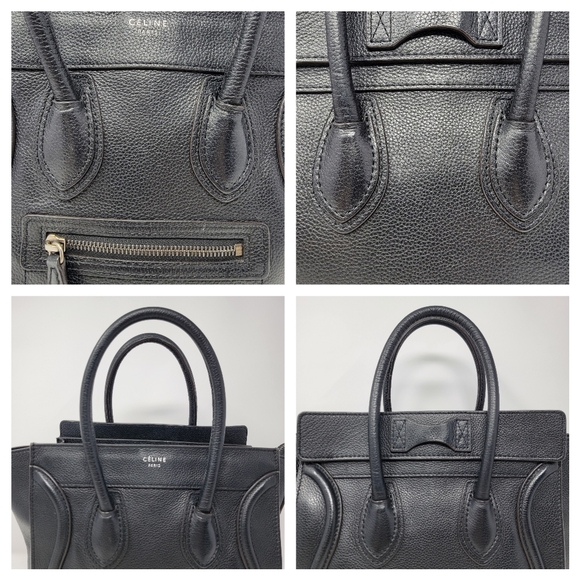CELINE Micro Luggage Satchel Leather Calfskin Bag - Picture 3 of 11